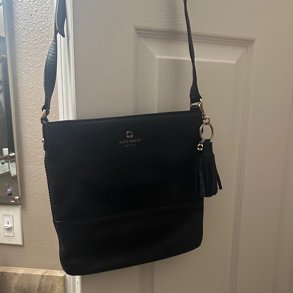 Kate Spade Black Leather Crossbody Bag